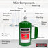Sure Shot A1000G 32 OZ. PULVÉRISATEUR EN ACIER INDUSTRIEL (VERT)