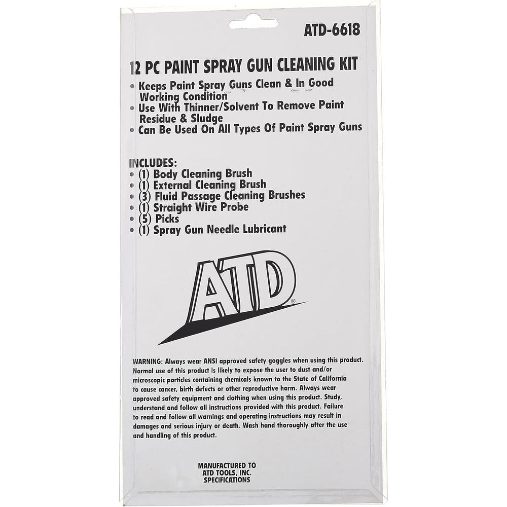 ATD Tools 6618 12pc Spray Gun Cleaning Kit