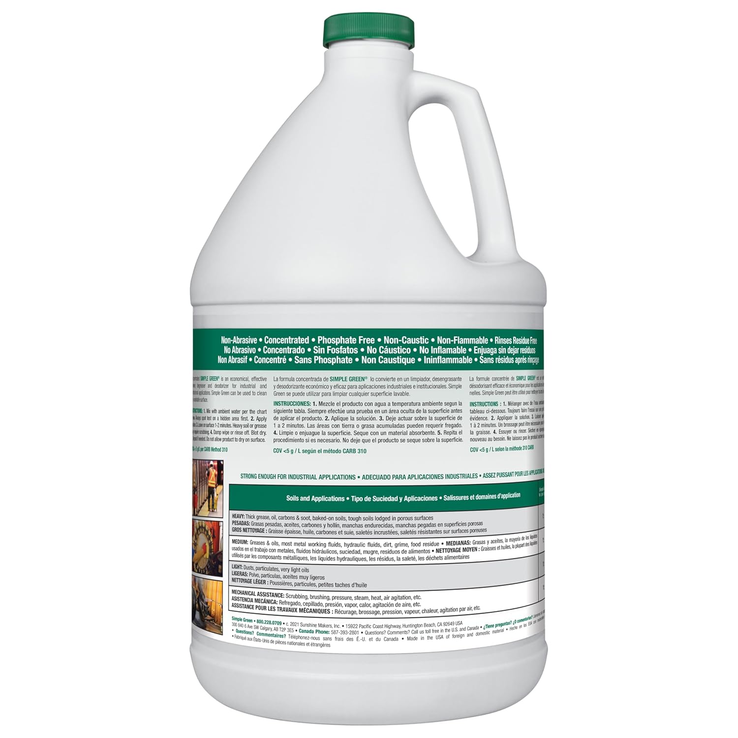 Simple Green 13005 INDUSTRIAL CLEANER/DEGREASER/DEODORIZER 3.78L/1 GAL