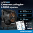Portacool Apex 6500 evaporative cooler - 6,500 sq ft cooling area, 40 ft airflow reach, 24 MPH velocity with CoolSync app