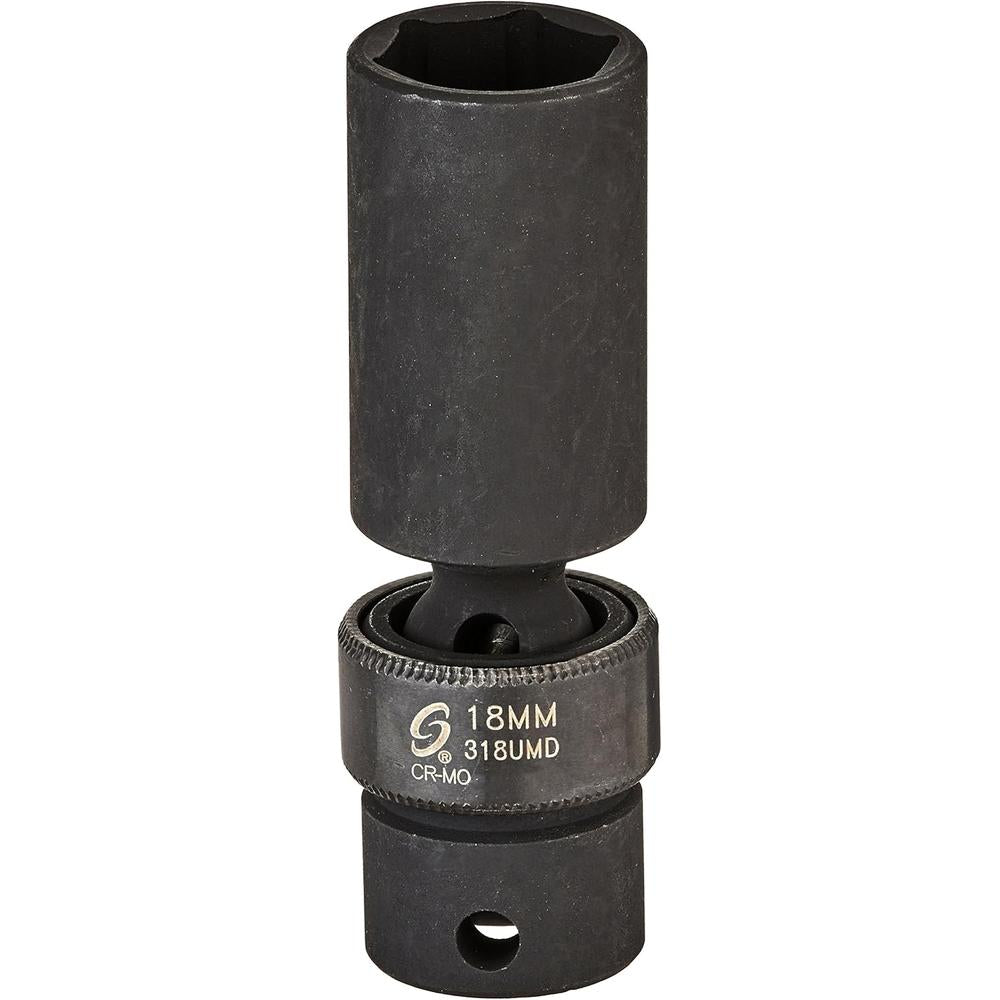 Sunex 318umd 3/8-Inch Drive 18-Mm Deep Universal Impact Socket