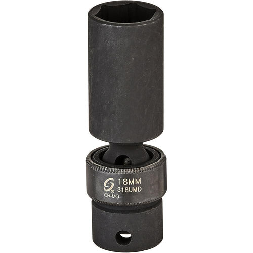 Sunex 318umd 3/8-Inch Drive 18-Mm Deep Universal Impact Socket
