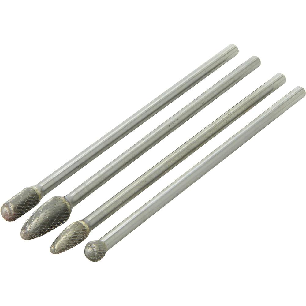 ATD Tools 8170 6" 4-Piece Shan Double Cut Carbide Burr Set