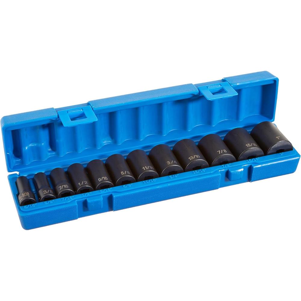 Grey Pneumatic 1213SD 3/8" Drive 12 Piece Semi-Deep Standard Set