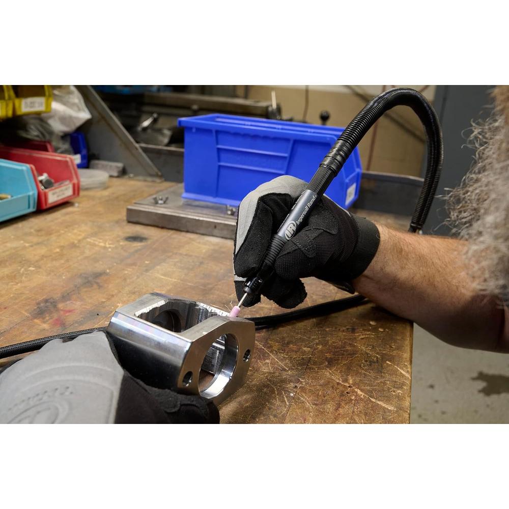 Meuleuse à crayon Ingersoll Rand 320PG - 56 000 tr/min, poignée en TPU, tuyau, faible vibration et bruit