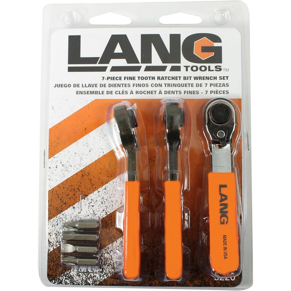 Lang Tools 5220 7 pièces. Jeu de clés à dents fines