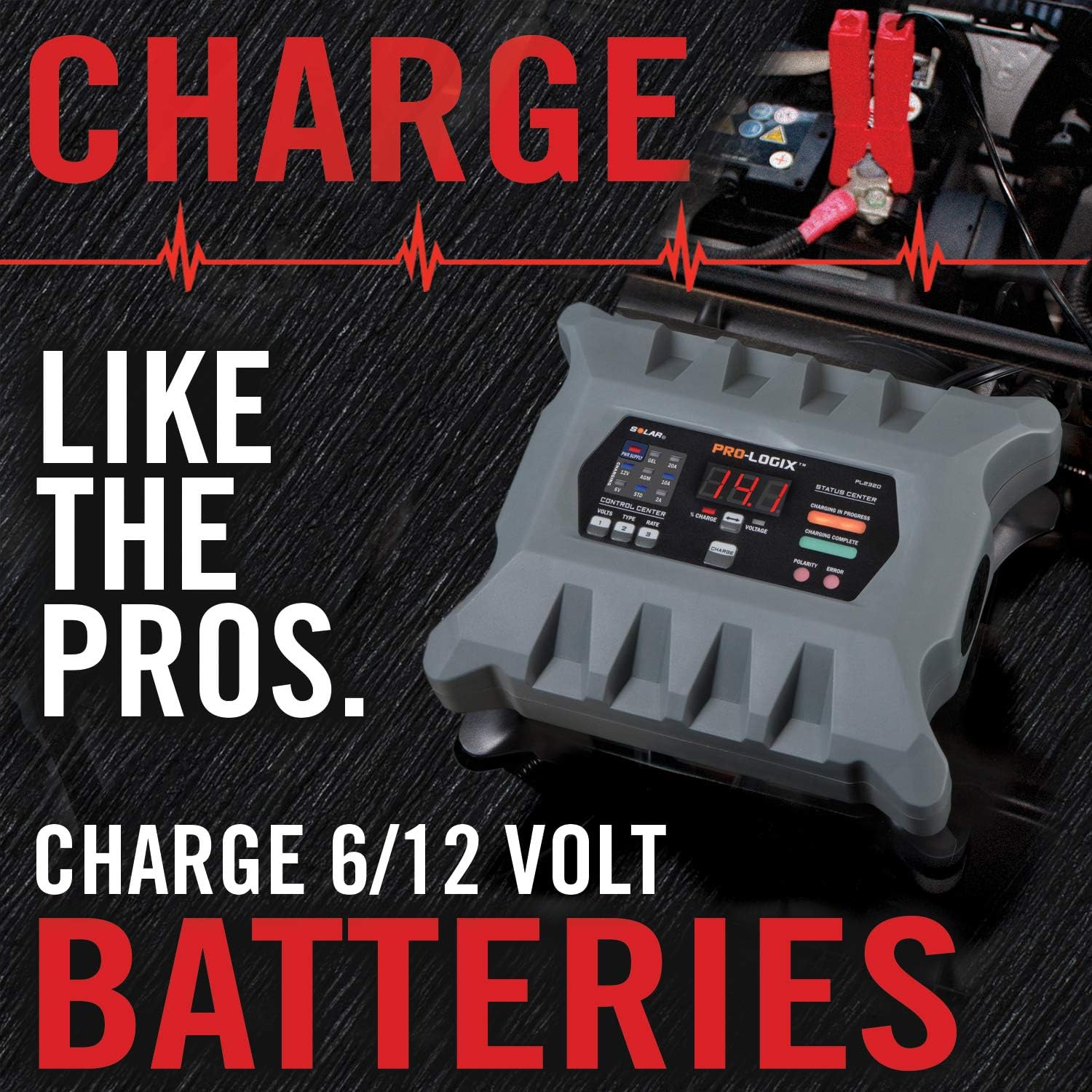 Clore Automotive PL2320 Solar Pro-Logix Battery Charger. 20-Amp