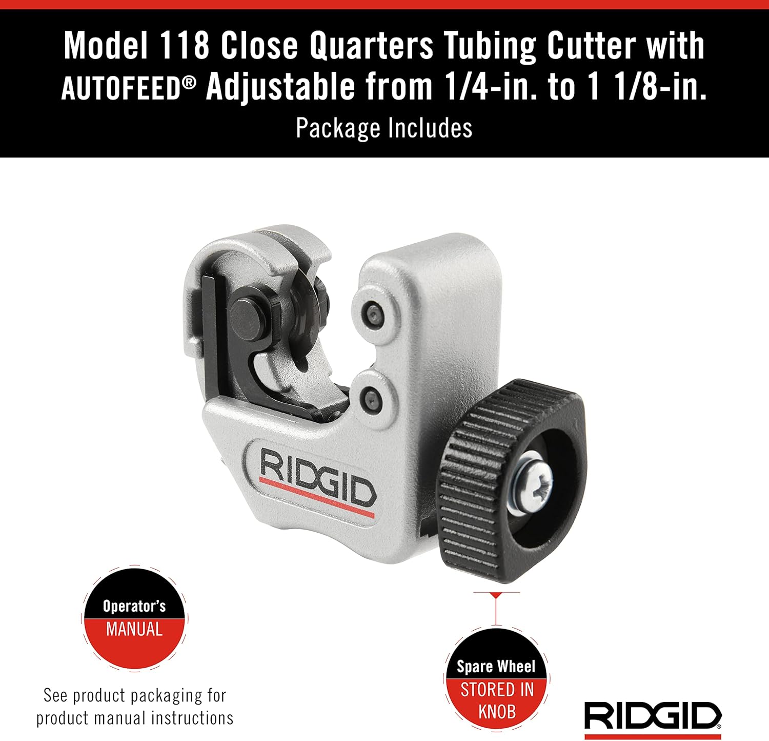 Ridgid 86127 CUTTER, 118 CQ AUTOFEED
