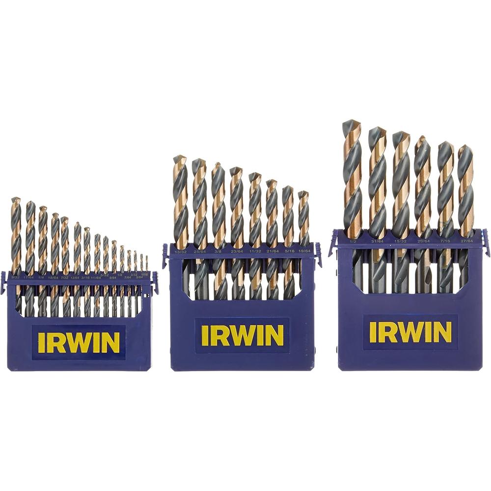 IRWIN Drill Bit Set, High-Speed Steel, 29-Piece (3018005)