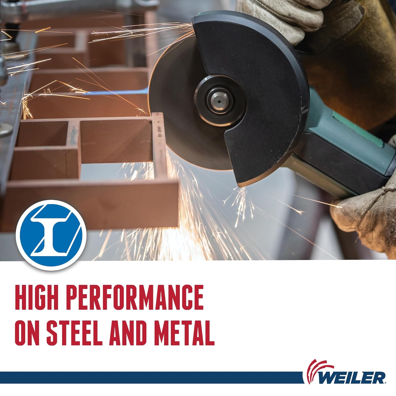 Weiler 57043 5" x 0.045" Tiger Type 27 Thin Cutting Wheel. A60T. 7/8" A.H. (Pack of 25)