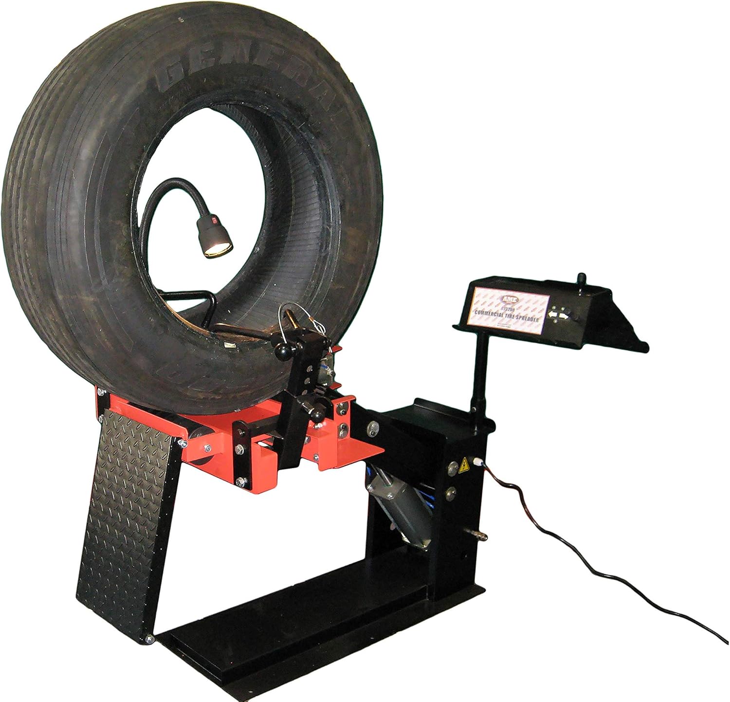 AME International 73200 AUTOMATIC TRUCK TIRE SPREADER WITH AIR LIFT, MAX. TIRE WIDTH: 13.75", MAX. TIRE DIAM.: 47"