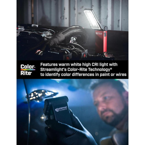 Streamlight 61502 FLIPMATE, 500 LUMENS COMPACT MULTI-FUNCTION RECHARGEABLE WORK LIGHT, BLUE