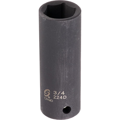 Sunex 224d 1/2-Inch Drive 3/4-Inch Deep Impact Socket