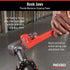 Ridgid 31015 Model 12 Heavy-Duty Straight Pipe Wrench, 12" Plumbing Wrench - Red, Small