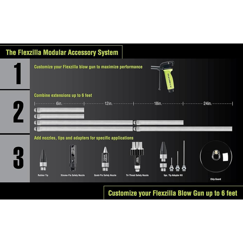 Legacy Manufacturing AG934FZ Flexzilla Rubber Blow Gun Tip