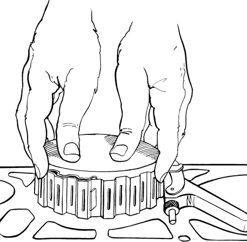 Lisle 21700 Compresseur à anneau anti-rides