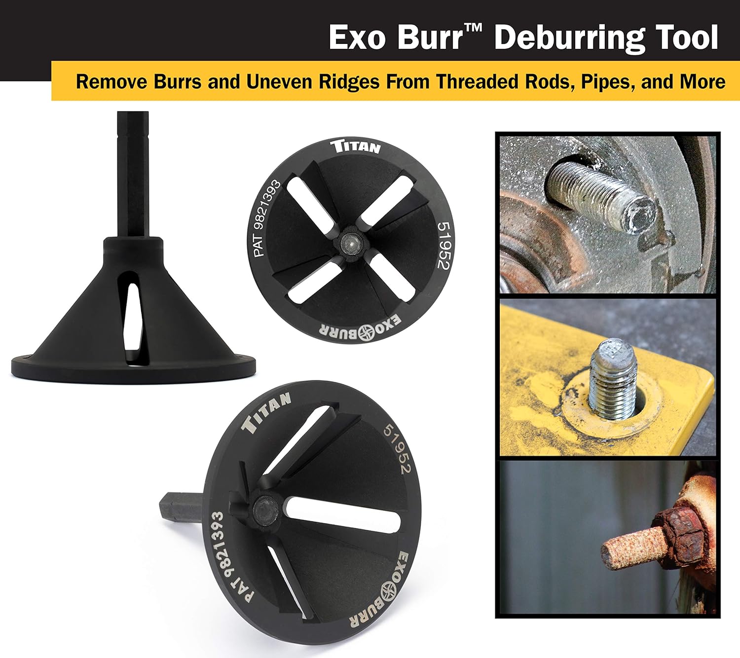 Titan Tools 51952 Outil d'ébavurage EXOBURR BEAST, 23/32" à 2-23/64" (18MM-60MM)