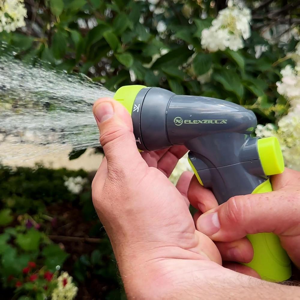 Legacy Manufacturing NFZG64 Flexzilla 6-Pattern Adjustable Garden Hose Nozzle