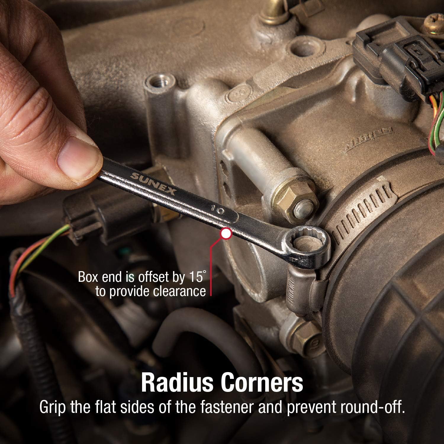 Sunex Tools 9715A METRIC RAISED PANEL COMBINATION WRENCH SET