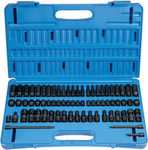 Gris Pneumatique 9771 GRY1/4" SURFACE DRIVE 71 PIÈCES ENSEMBLE COMPLET