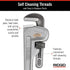 RIDGID 31095 Model 814 Aluminum Straight Pipe Wrench, 14-inch Plumbing Wrench