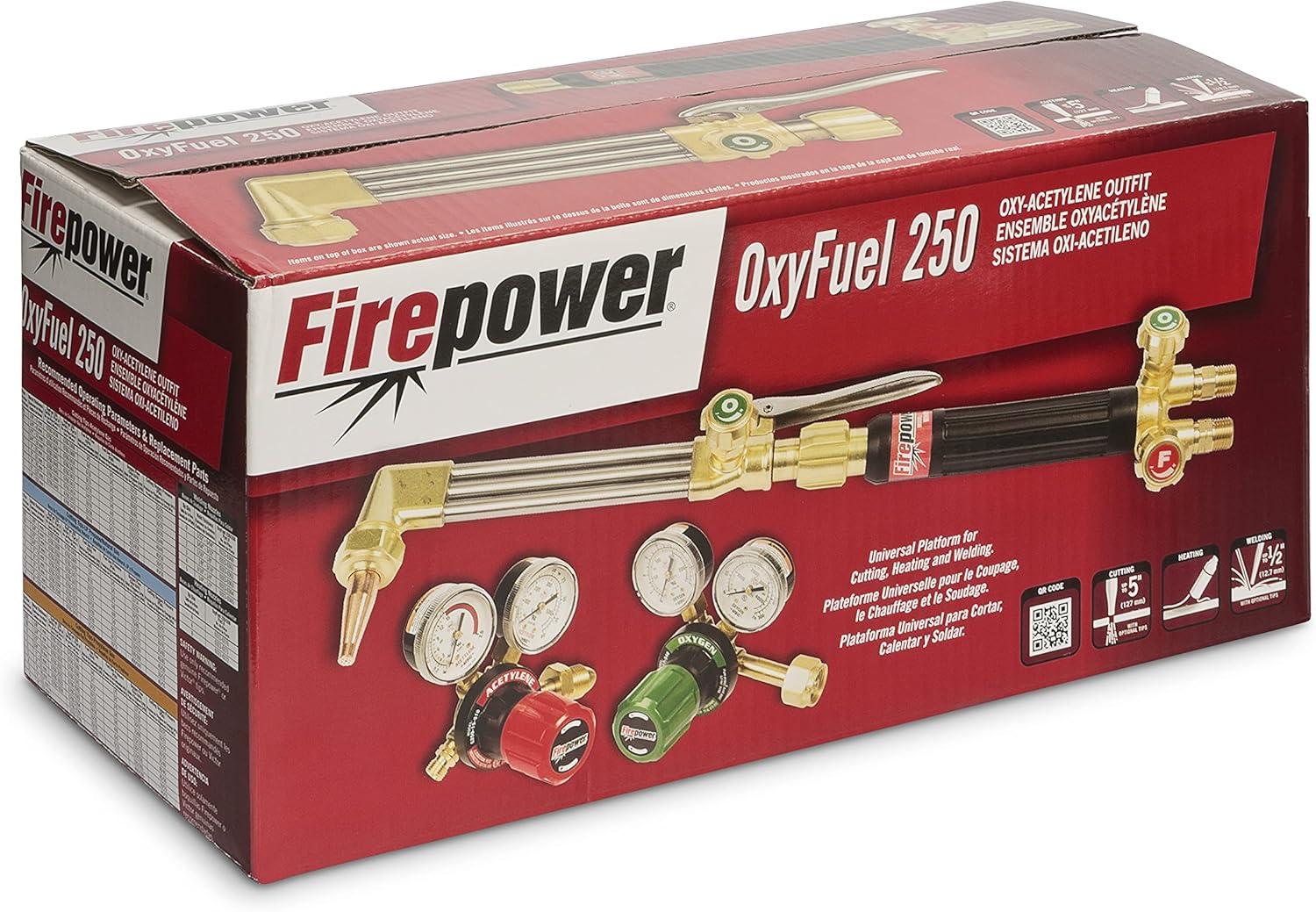 Firepower 0384-2571 OxyFuel 250 Tenue de coupe et de soudage pour travaux moyens