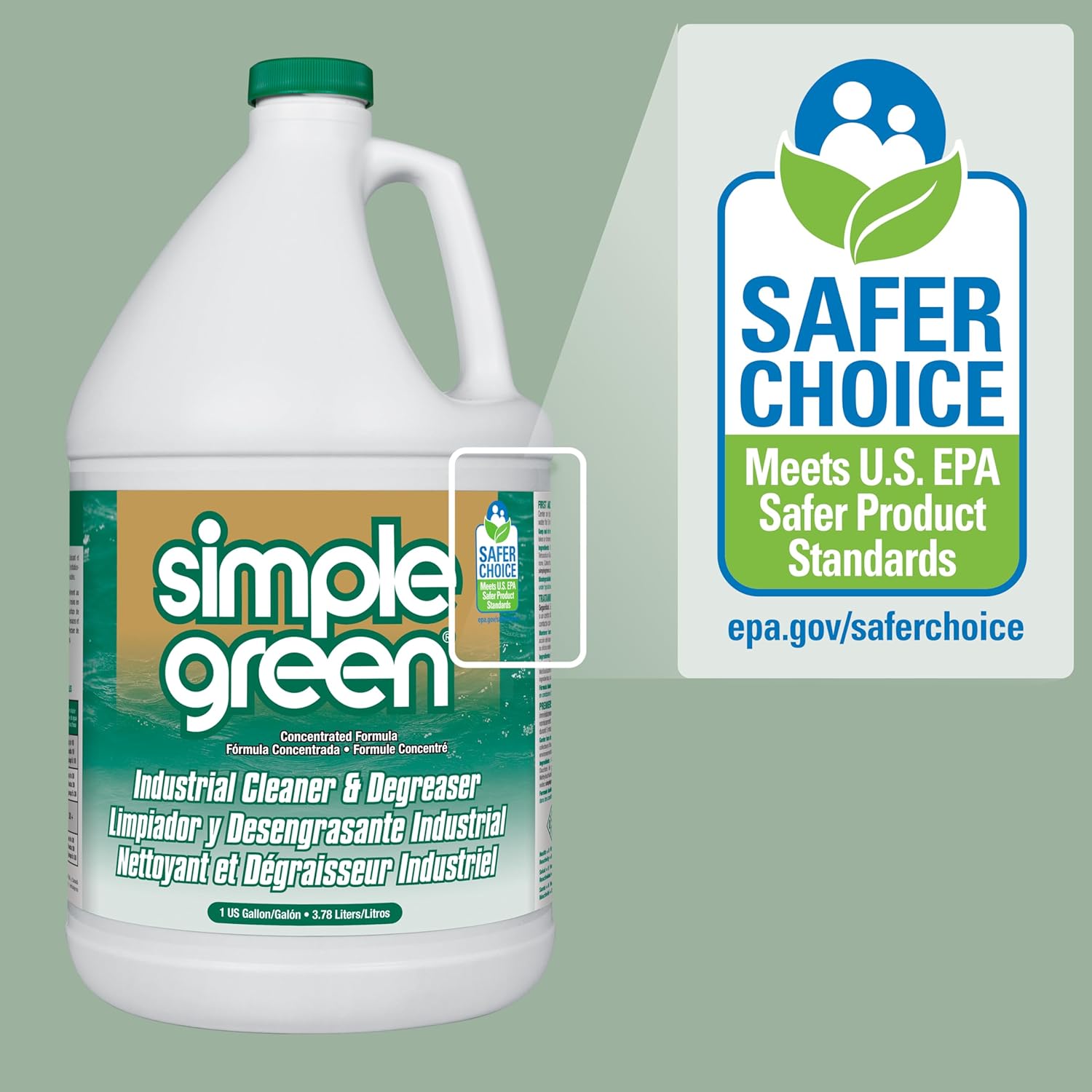 Simple Green 13005 INDUSTRIAL CLEANER/DEGREASER/DEODORIZER 3.78L/1 GAL