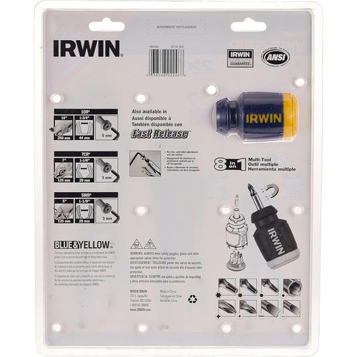 Jeu de pinces-étaux à dégagement rapide Vise-Grip d'Irwin Tools 2077703 avec outil multifonction 8 en 1 gratuit, 3 pièces
