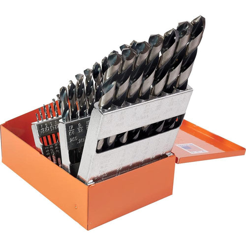 KnKut 29KK5 Jeu de 29 forets de longueur Jobber 1/16"-1/2" par 64èmes