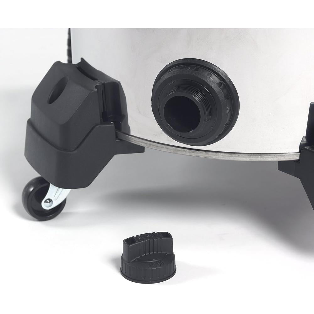 Ridgid 50353 Stainless Steel Wet/Dry Vacuum with Cart, 16 Gallon, Red