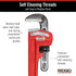 Ridgid 31025 Model 18 Heavy-Duty Straight Pipe Wrench, 18" Plumbing Wrench