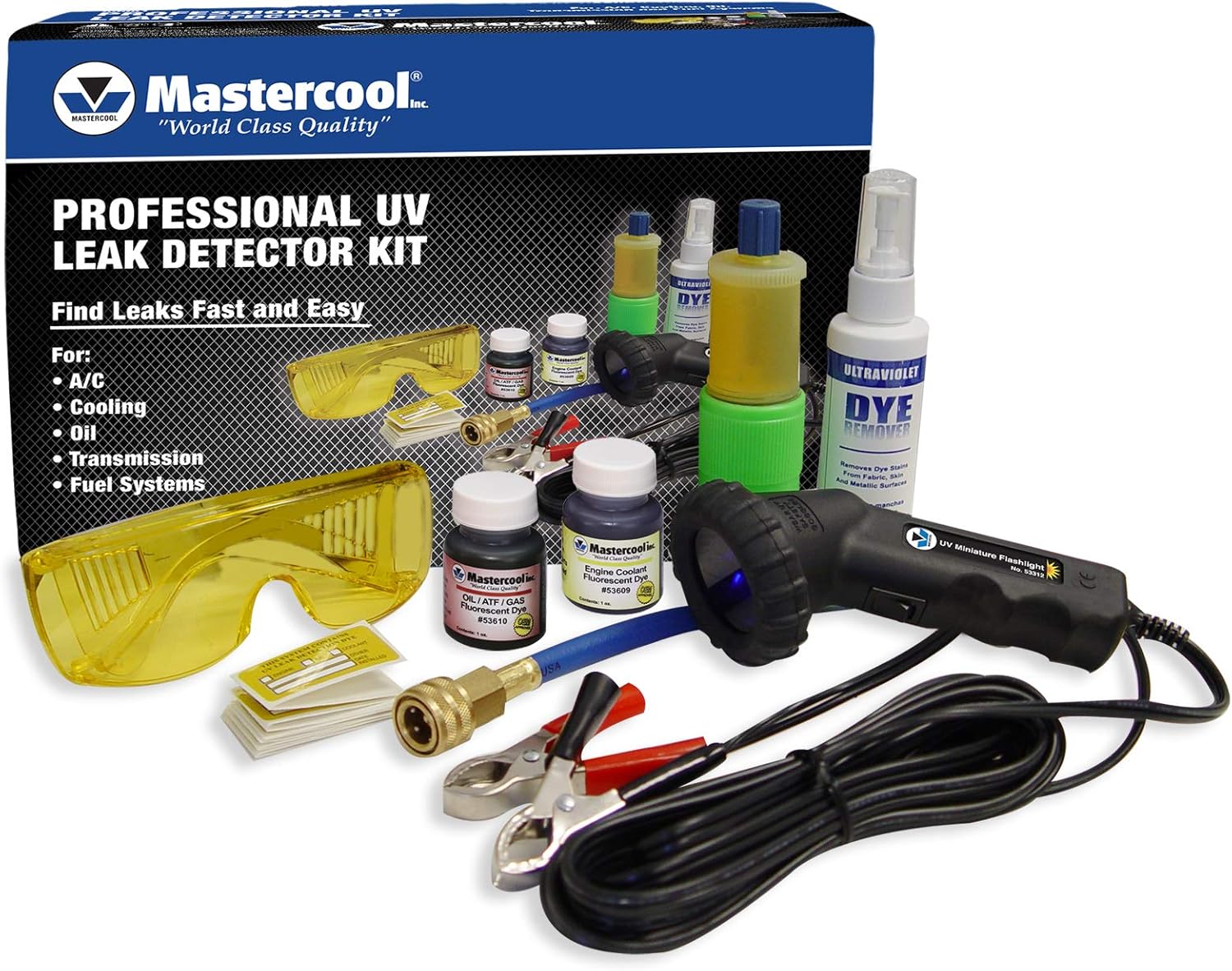 Mastercool 53351 UV Detector W/10 Application Cartridge