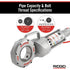 Ridgid 41935 Model 700 Power Drive Pipe & Conduit Threader, 1/8" to 2" (3 to 50 mm) Thread Capacity, 110V