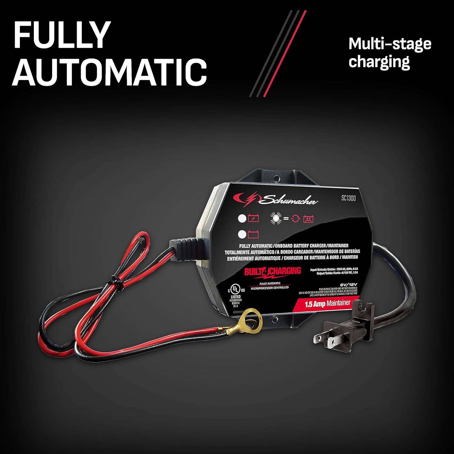 Schumacher Electric SC1300 1.5 Amp Battery Charger/Maintainer
