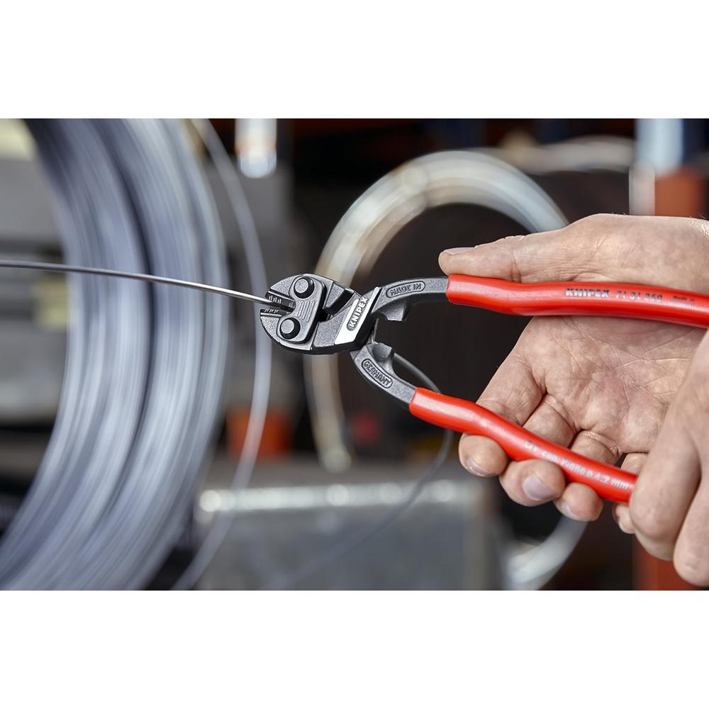 Knipex 71 31 250 COUPE-BOULONS COMPACT CO-BOLT XL 10" AVEC LAMES DROITES ENCASTRÉES