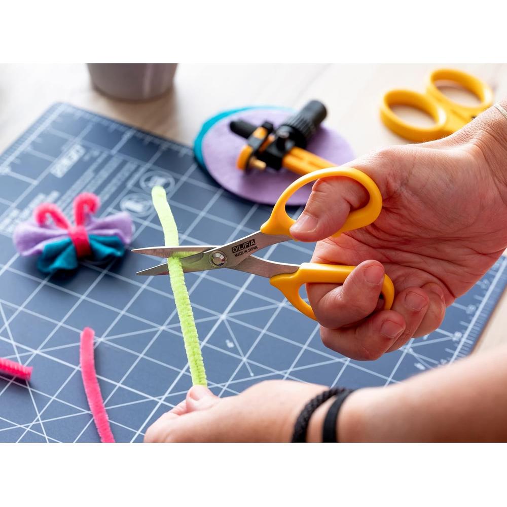 Olfa SCS-4 Ciseaux de précision en acier inoxydable à bord droit de 5 po