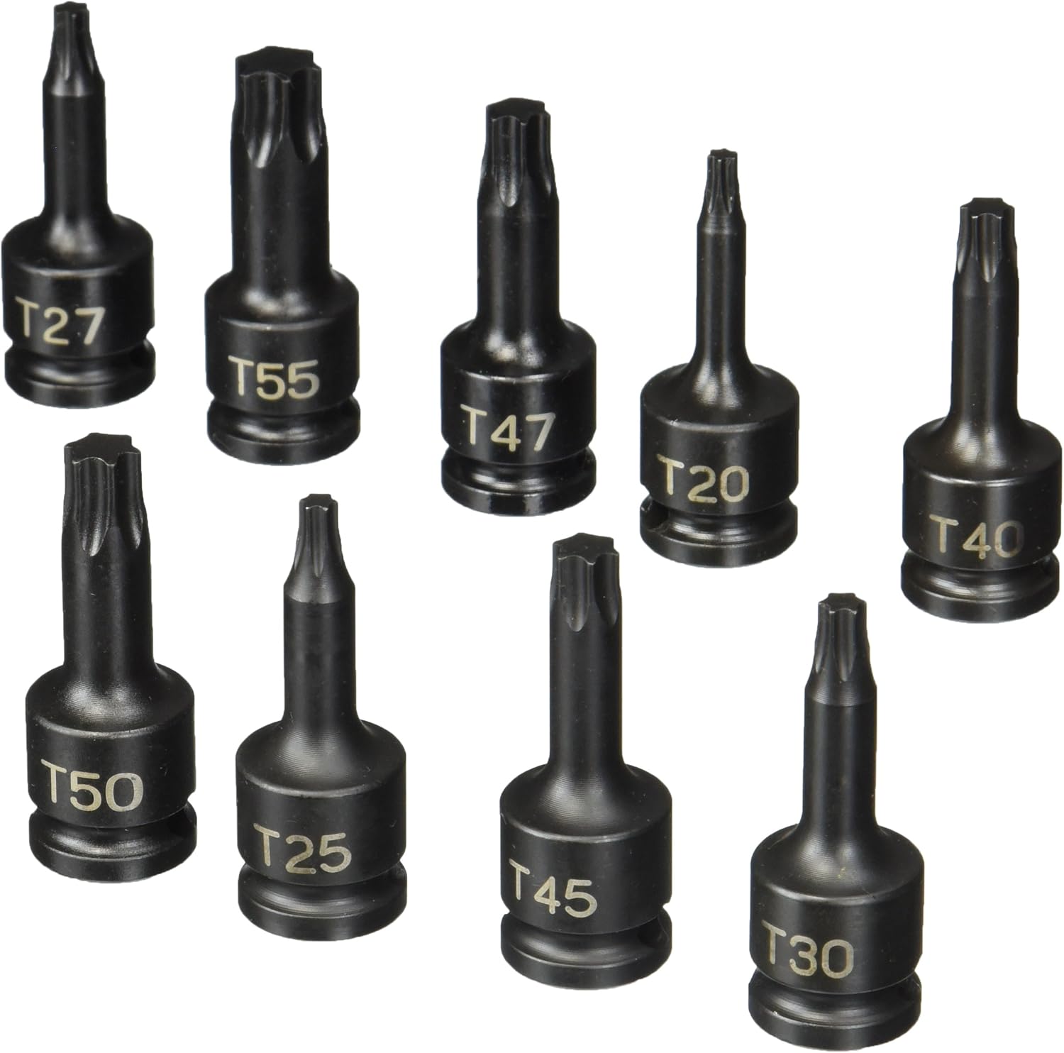 Gris Pneumatic 1200T 3/8" Drive 9 pièces interne Star Impact Driver Set