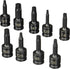 Gris Pneumatic 1200T 3/8" Drive 9 pièces interne Star Impact Driver Set