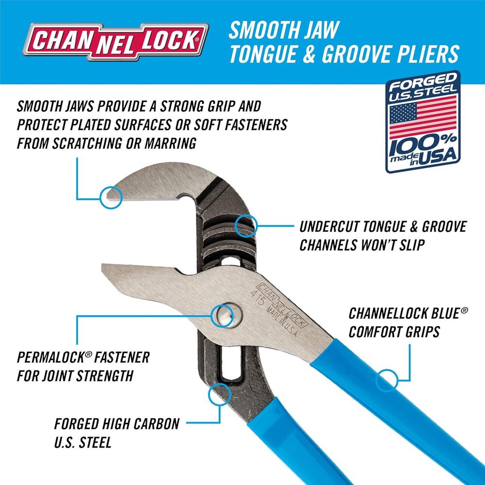 Channellock 415 10" Tongue & Groove