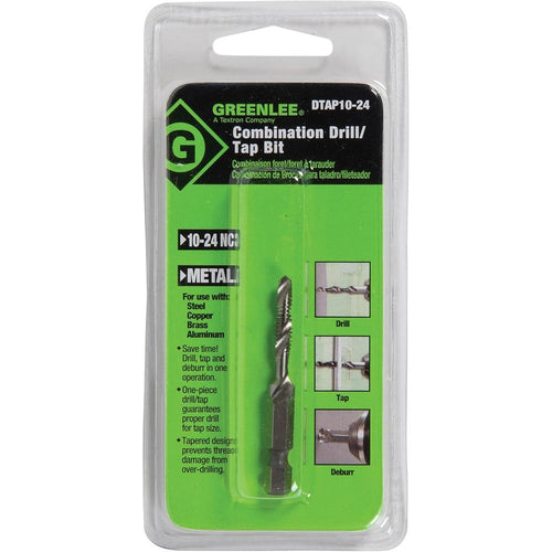 Greenlee DTAP10-24 DRILL/TAP, 10-24