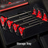 Sunex 9857T, Star Hex Key Set, 7Piece, T10 to T40, Comfort Grip, Rubber Overmolded Handle, Storage Tray