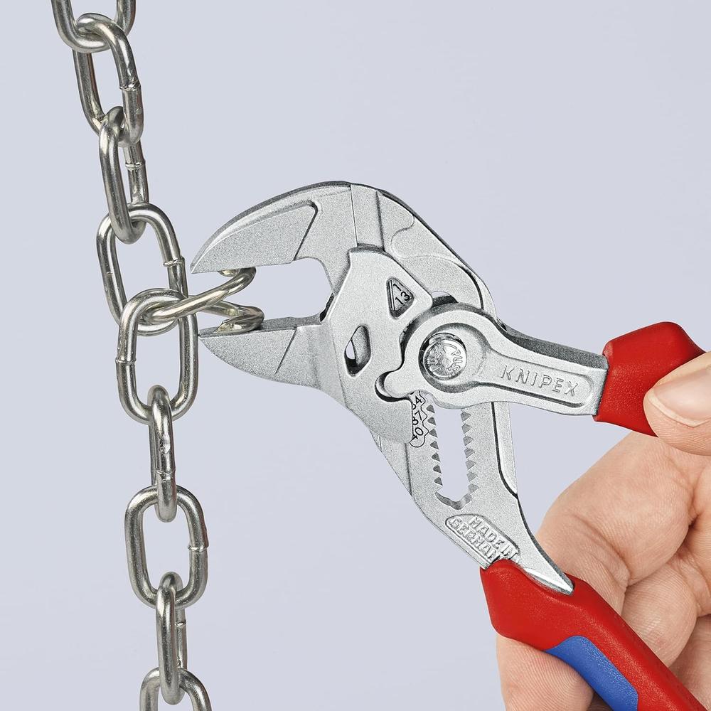 Knipex 86 05 180 Pince à pince chromée, poignée confortable