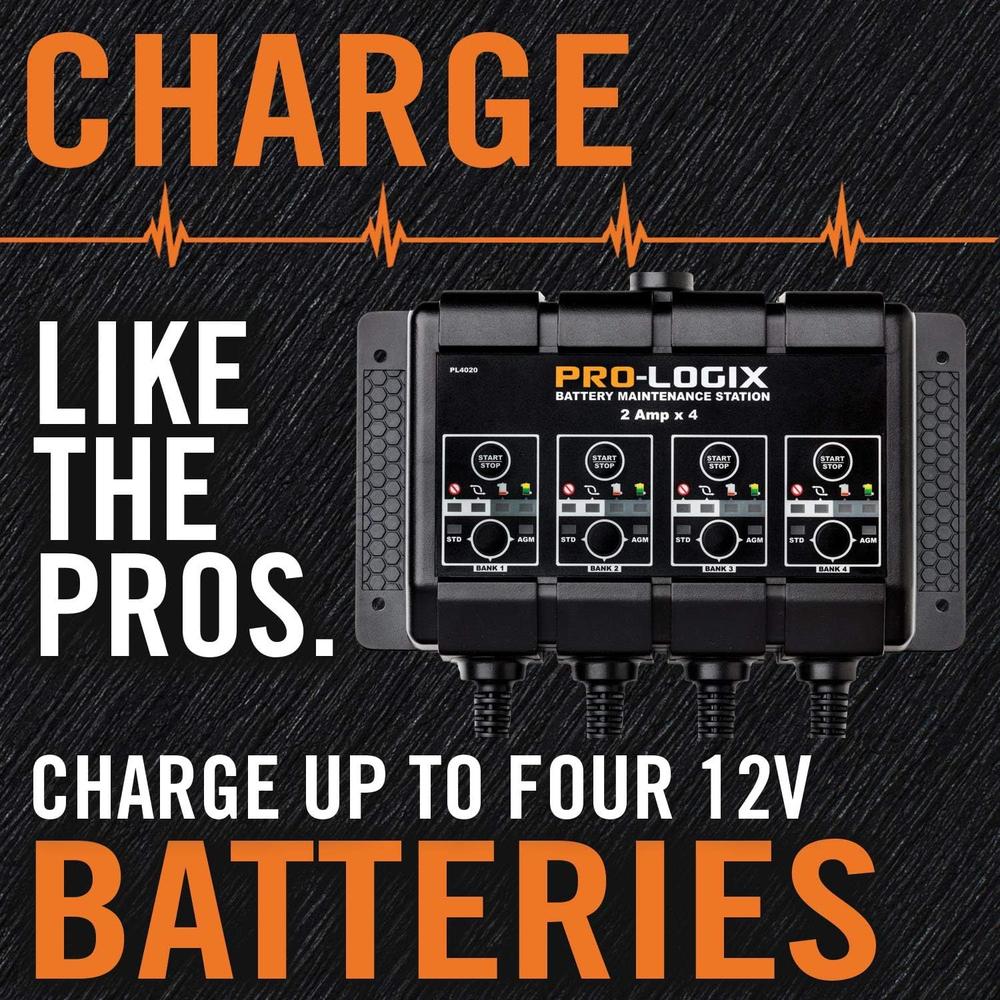Clore Automotive PL4020 Station de maintenance de batterie solaire SOLAR Pro-Logix 4 banques