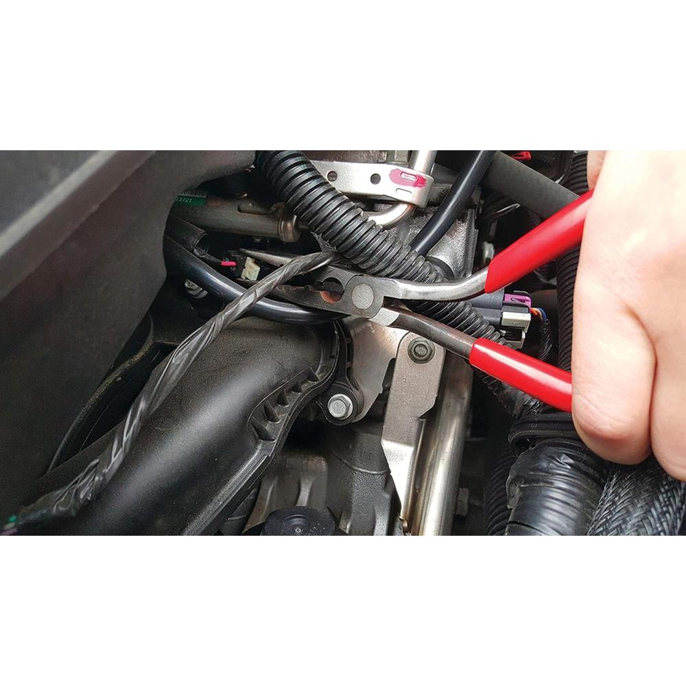 Titan Tools 11400 Pistol Grip Needle Nose Pliers/Crimper, 9 in.