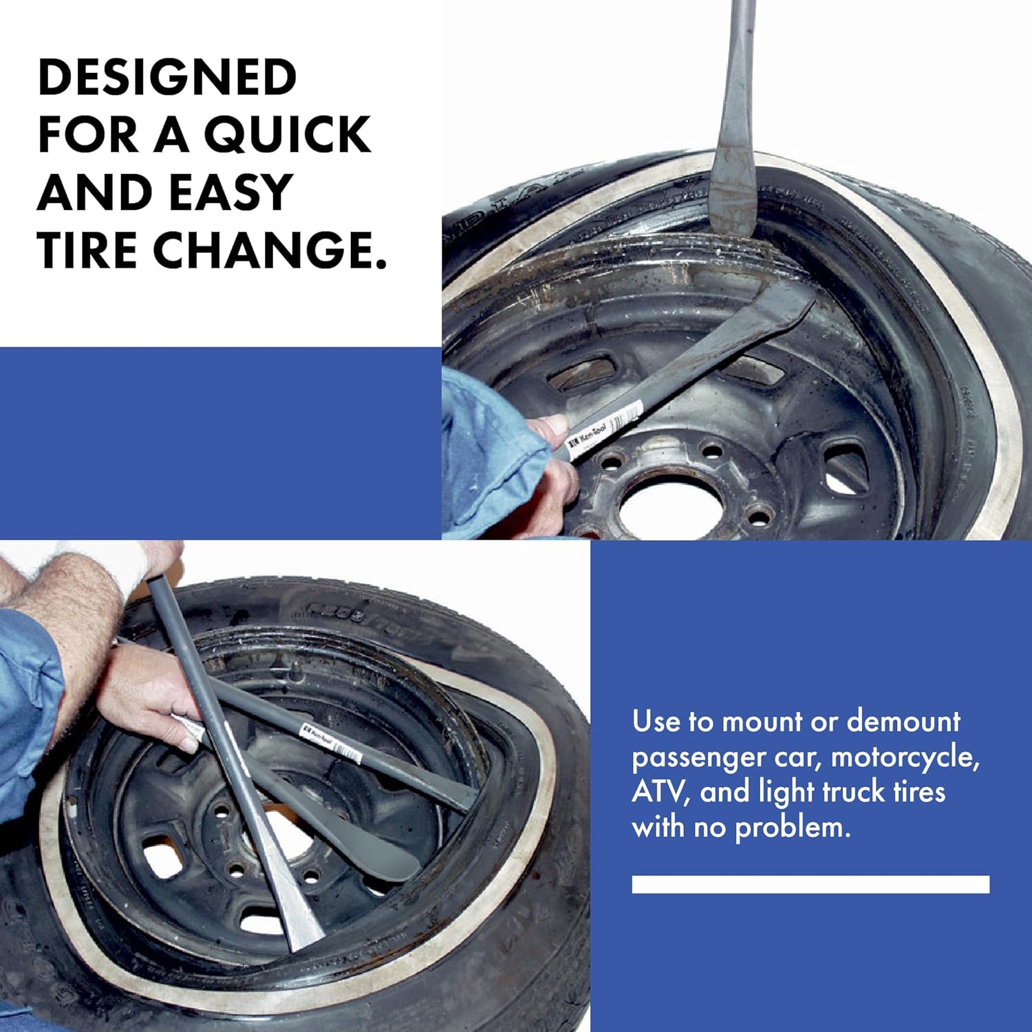 Ken-Tool 32120 MODEL T20 – 24" LONG TIRE MOUNT/DEMOUNT SPOON, 11/16" STOCK