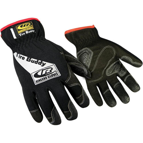 Gants pour automobile Ringers Gloves 103-08 Tire Buddy avec paume rembourrée – Taille 8 (petit) avec manchette à enfiler