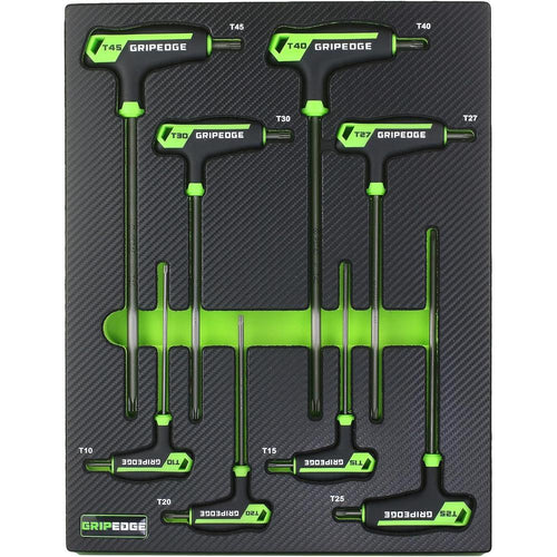 GripEdge PST8S 8-Pc Rpt Star T-Handle Set (Long), T10-T45