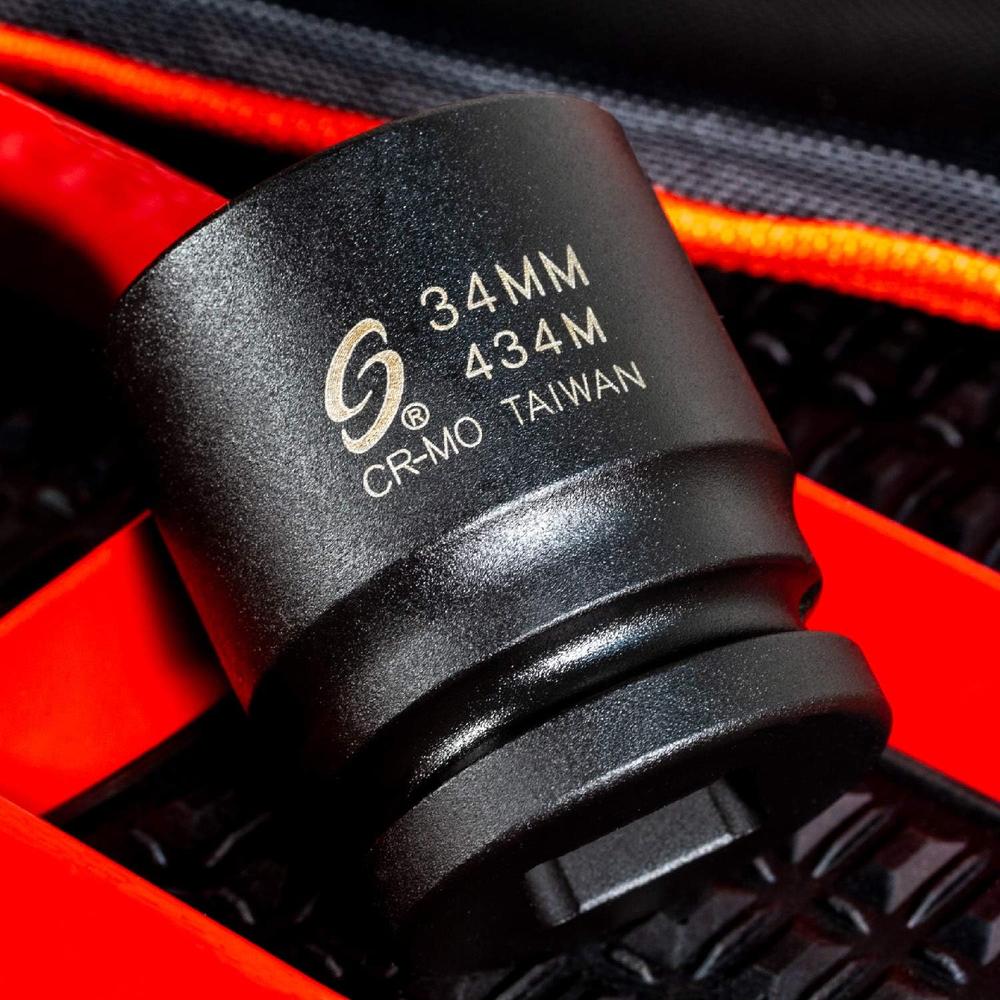 Sunex Tools 434M 3/4 in. Drive 34-mm Impact Socket