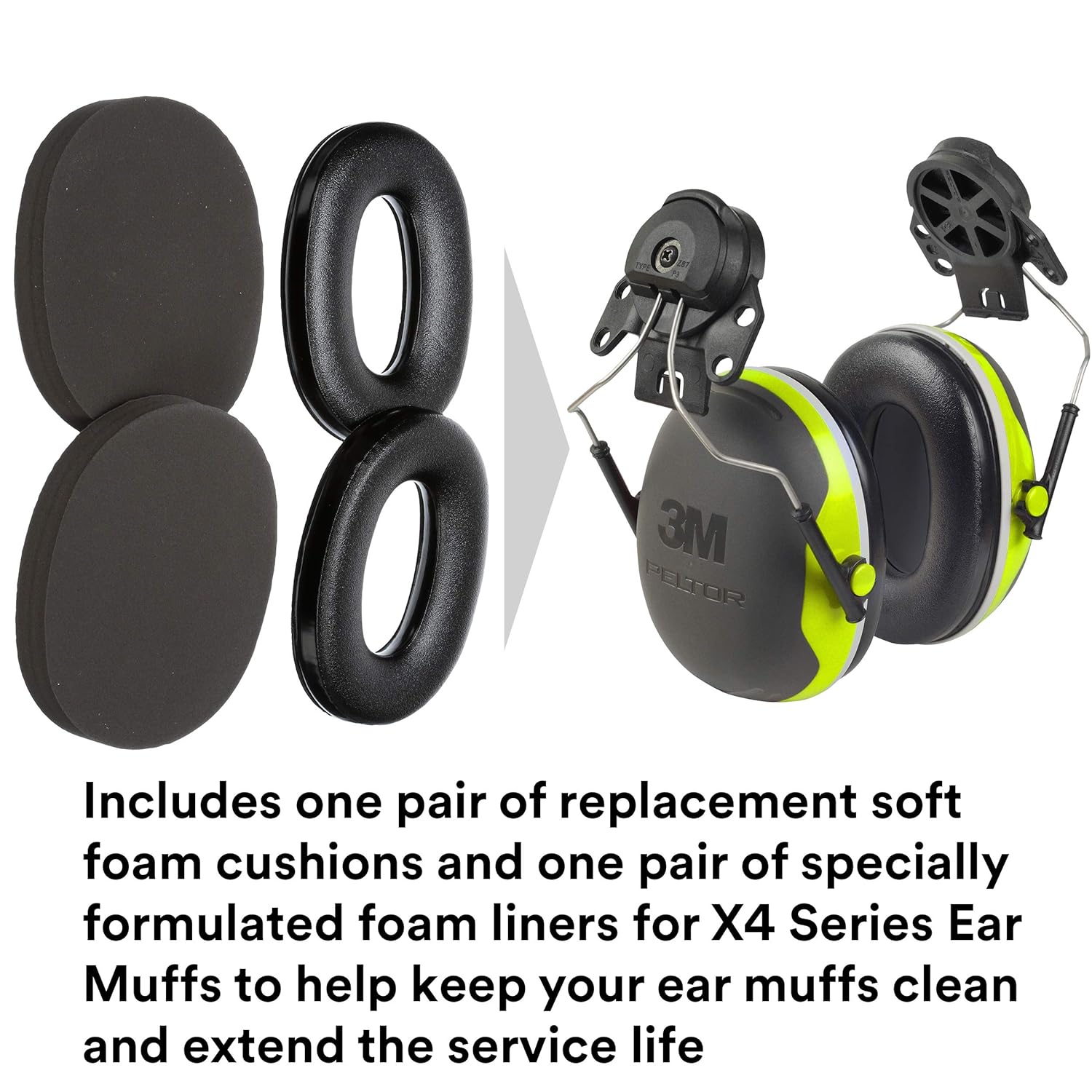 3M X4A PELTOR  Over-The-Head Earmuffs