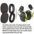 3M X4A PELTOR  Over-The-Head Earmuffs